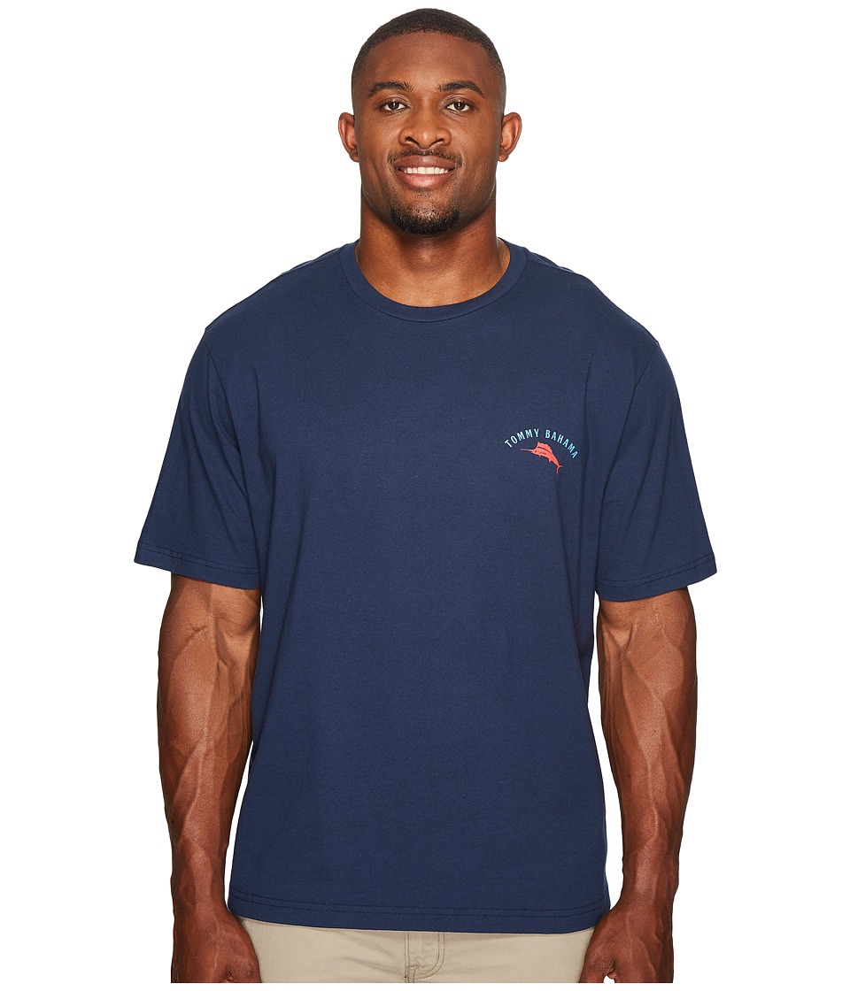 Tommy Bahama Big & Tall Big Tall Ale Watching Tee (Navy) Men