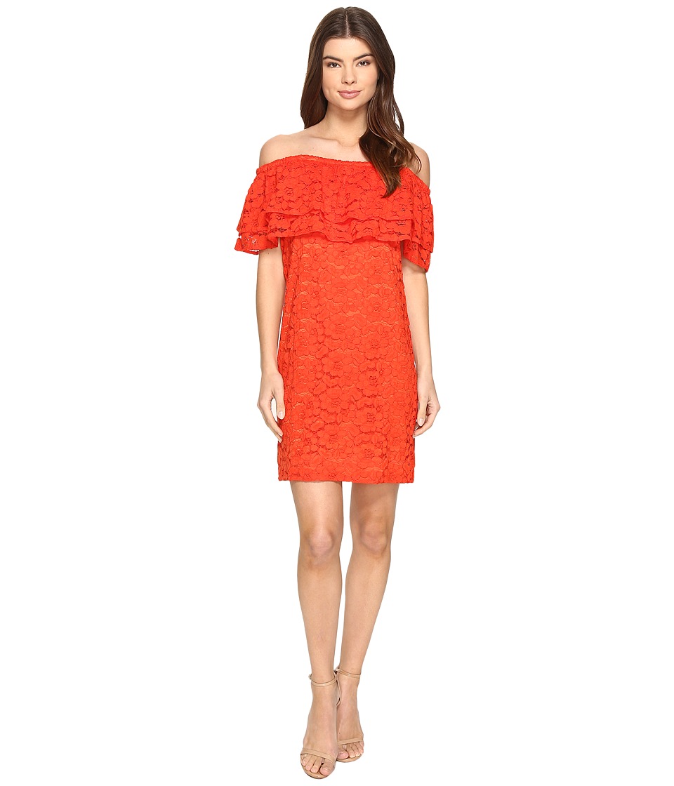 Trina Turk Coctel Dress (Tomate) Women