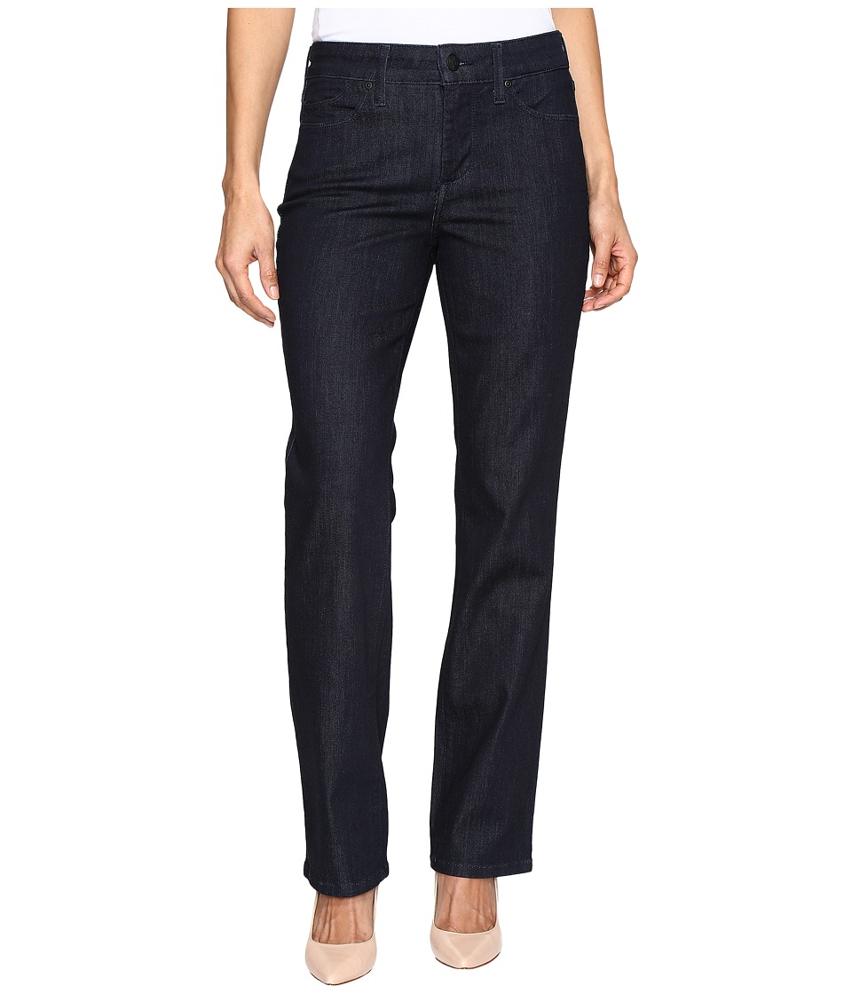 NYDJ Petite Petite Marilyn Straight in Dark Enzyme (Dark Enzyme) Women