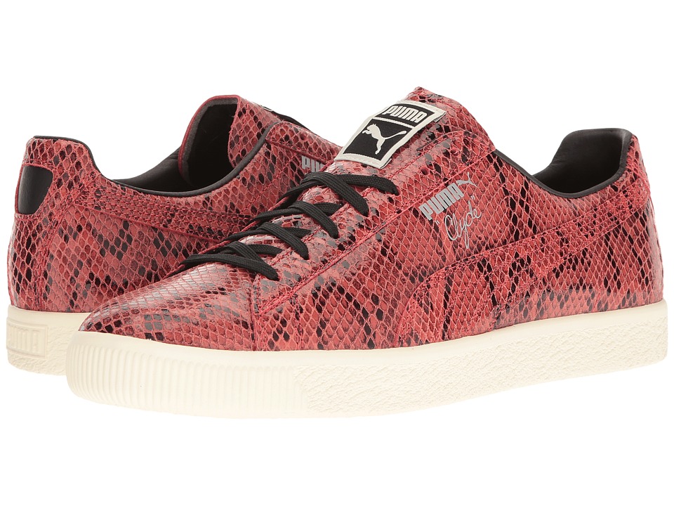 PUMA Clyde Snake (High Risk Red/Whisper White) Men