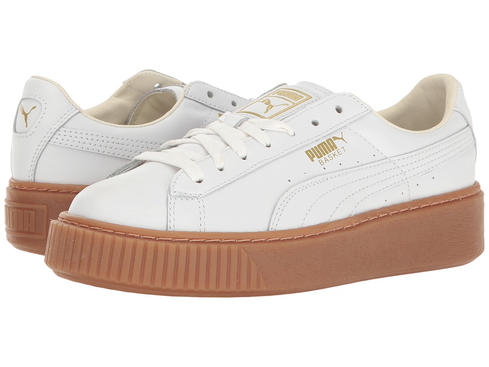 PUMA Basket Platform Core (Puma White/Puma White) Women