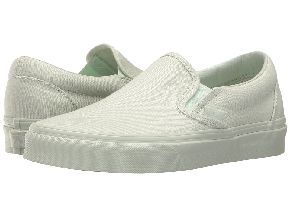 Vans Classic Slip-On ((Mono Canvas) Milky Green) Skate Shoes