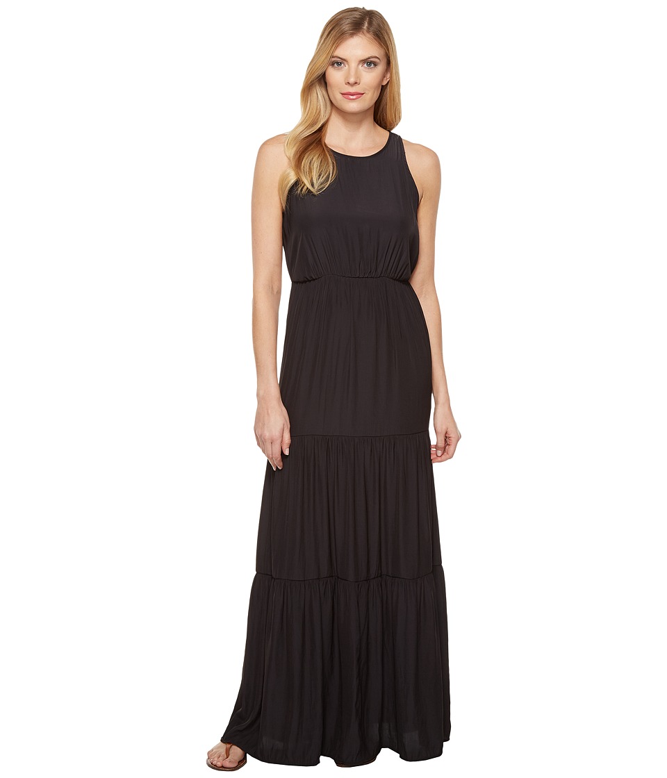 Splendid Tiered Maxi Dress (Black) Women