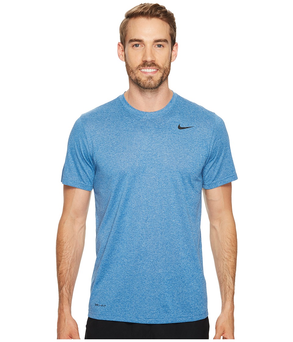 Nike Legend 2.0 Short Sleeve Tee (Blue Jay/Cerulean/Heather/Black) Men