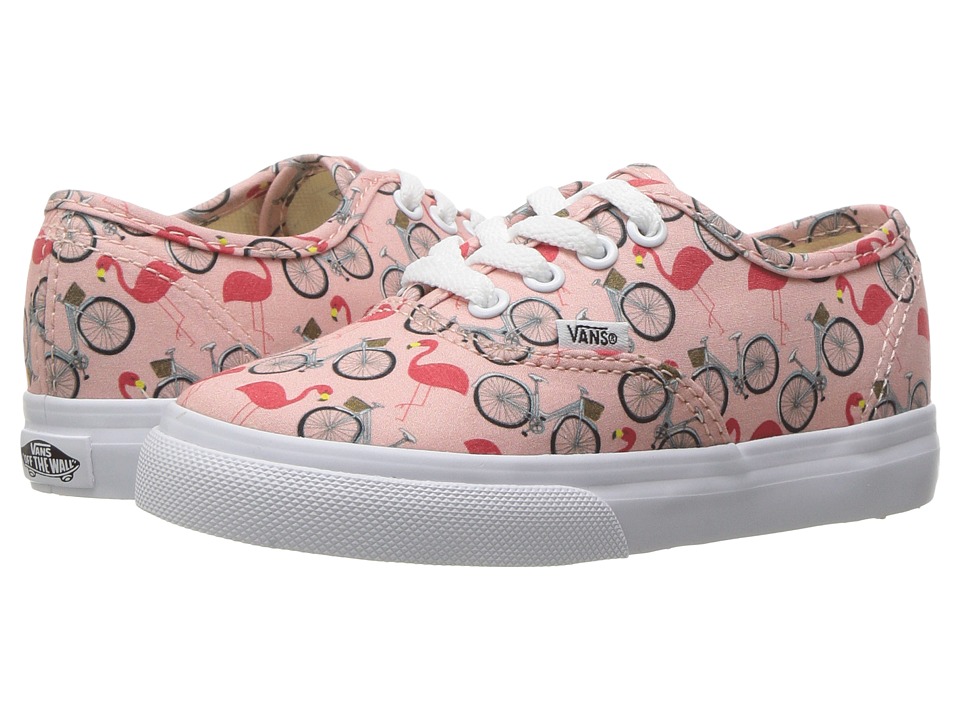 Vans Kids Authentic (Toddler) ((Spring Multi) Tropical Peach/True White) Girls Shoes