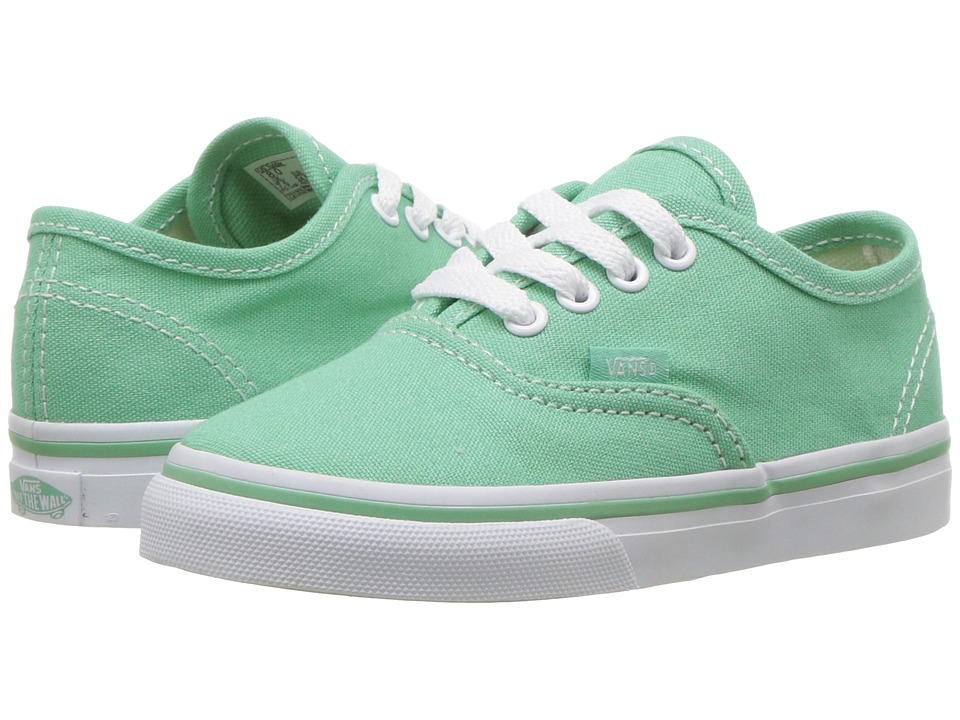 Vans Kids Authentic (Toddler) ((Canvas) Neptune/True White) Girls Shoes