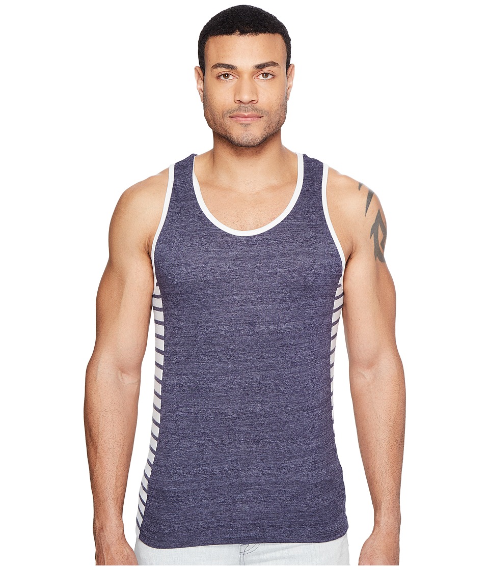 Alternative Eco Jersey Marine Side Panel Tank Top (Eco True Midnight/Midnight Riviera Stripe) Men