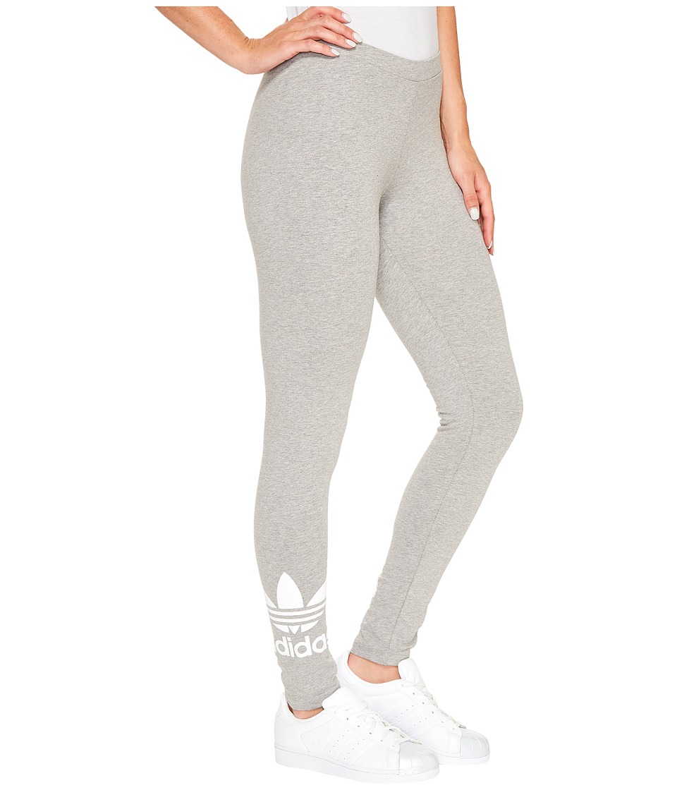 adidas Originals Trefoil Leggings (Medium Grey Heather) Women