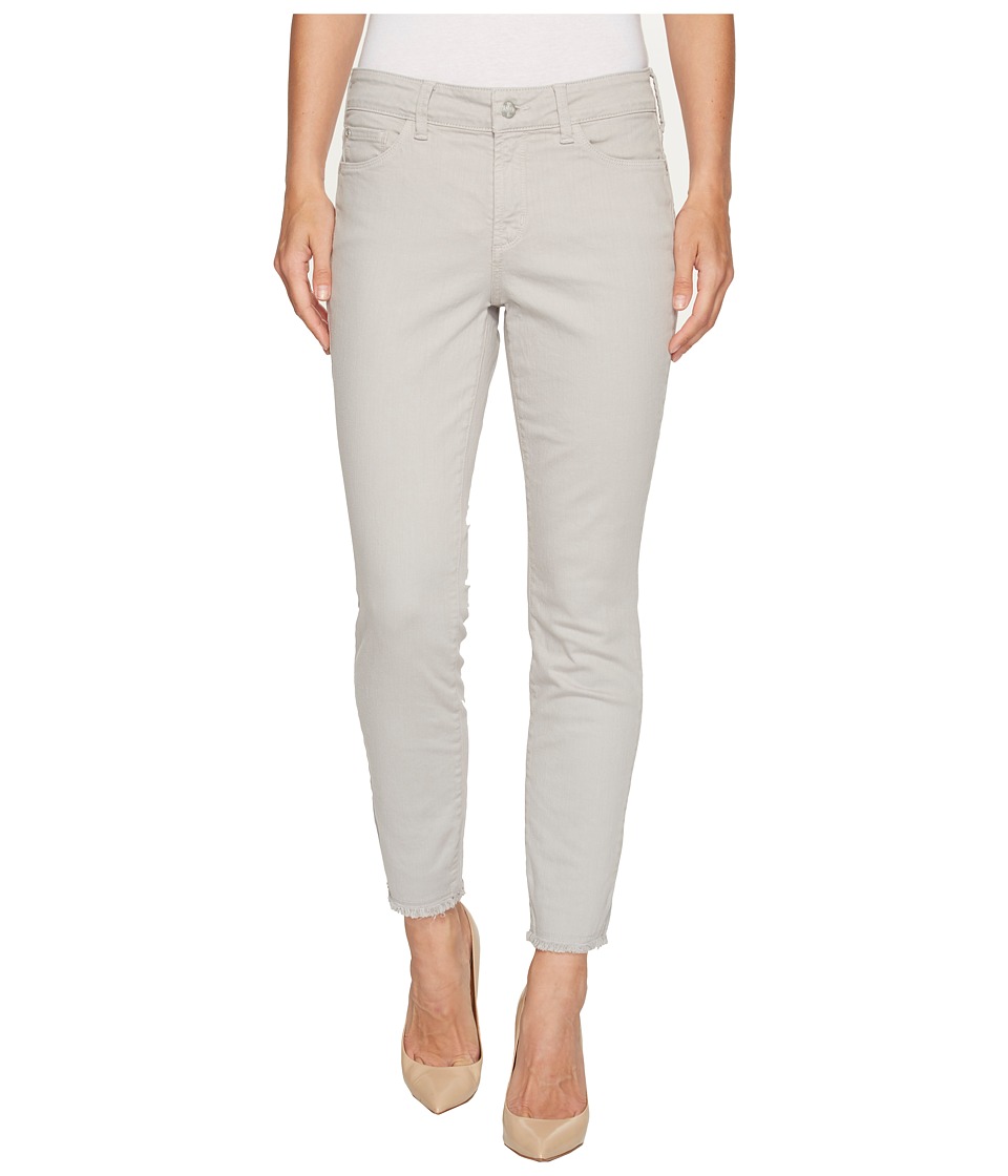 NYDJ Alina Ankle w/ Fray Hem in Moonstone Grey (Moonstone Grey) Women