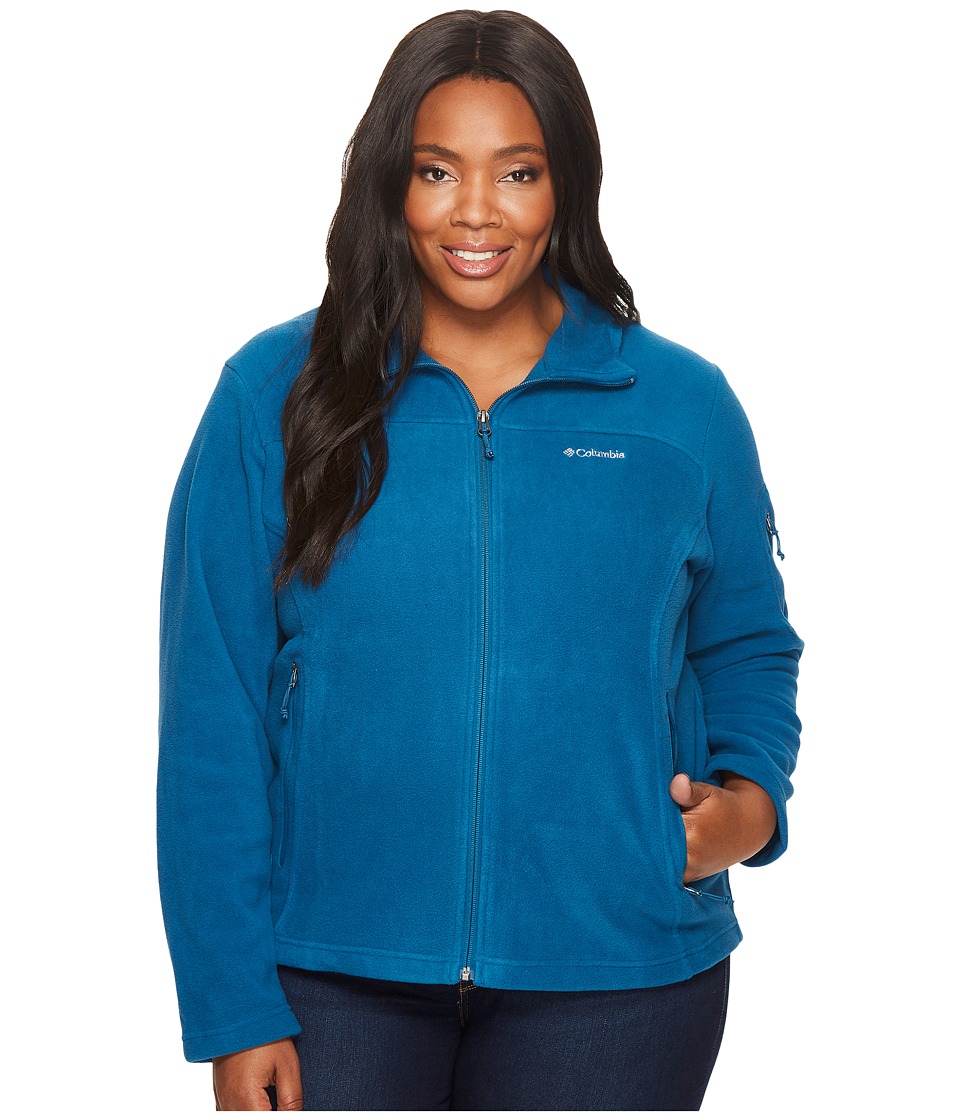 Columbia Plus Size Fast Trektm II Full Zip Fleece Jacket (Phoenix Blue) Women