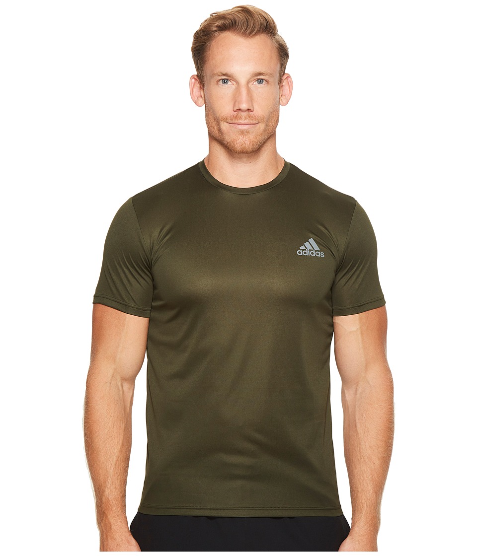 adidas Essential Tech Crew Tee (Night Cargo) Men