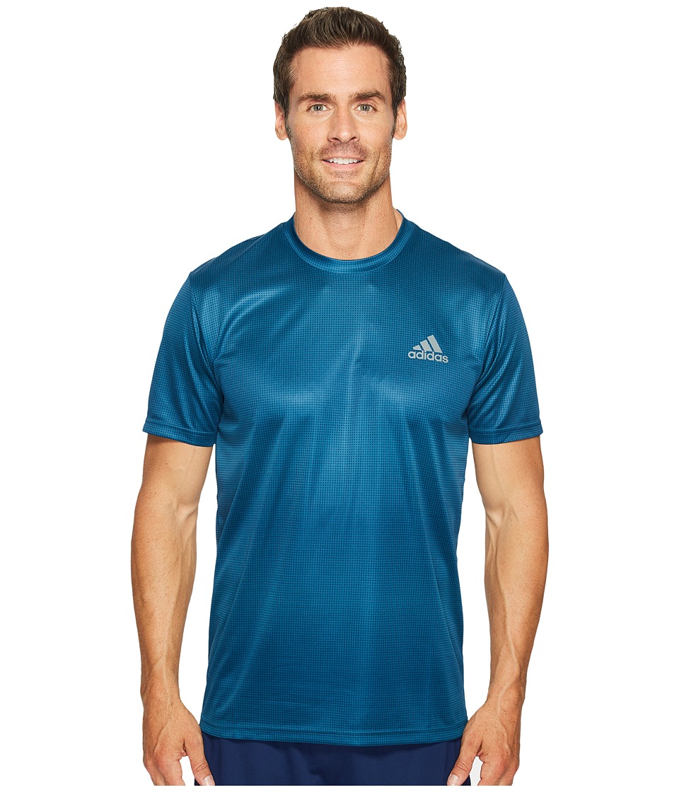 adidas Essentials Tech Tee Future Stripe (Petrol Night) Men