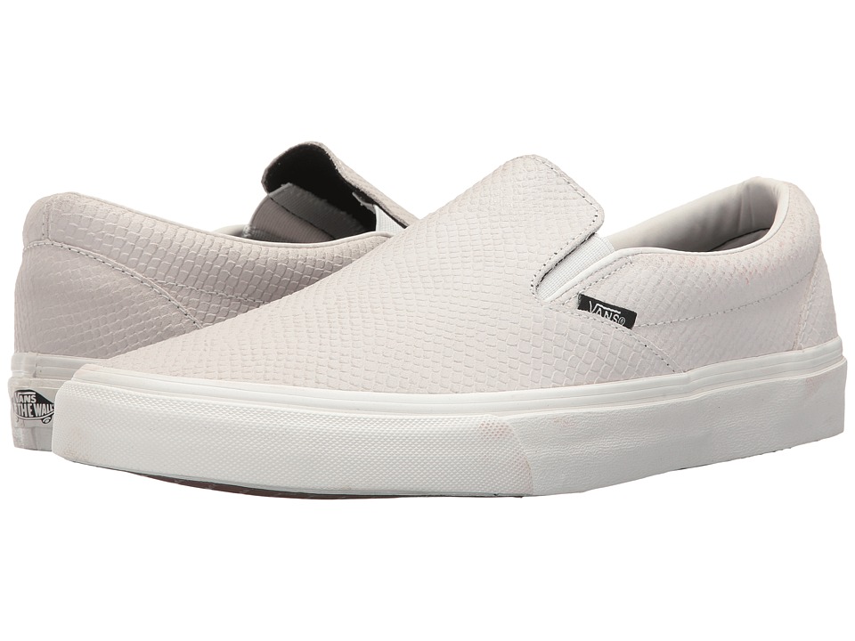 Vans Classic Slip-On ((Snake) Blanc de Blanc) Skate Shoes