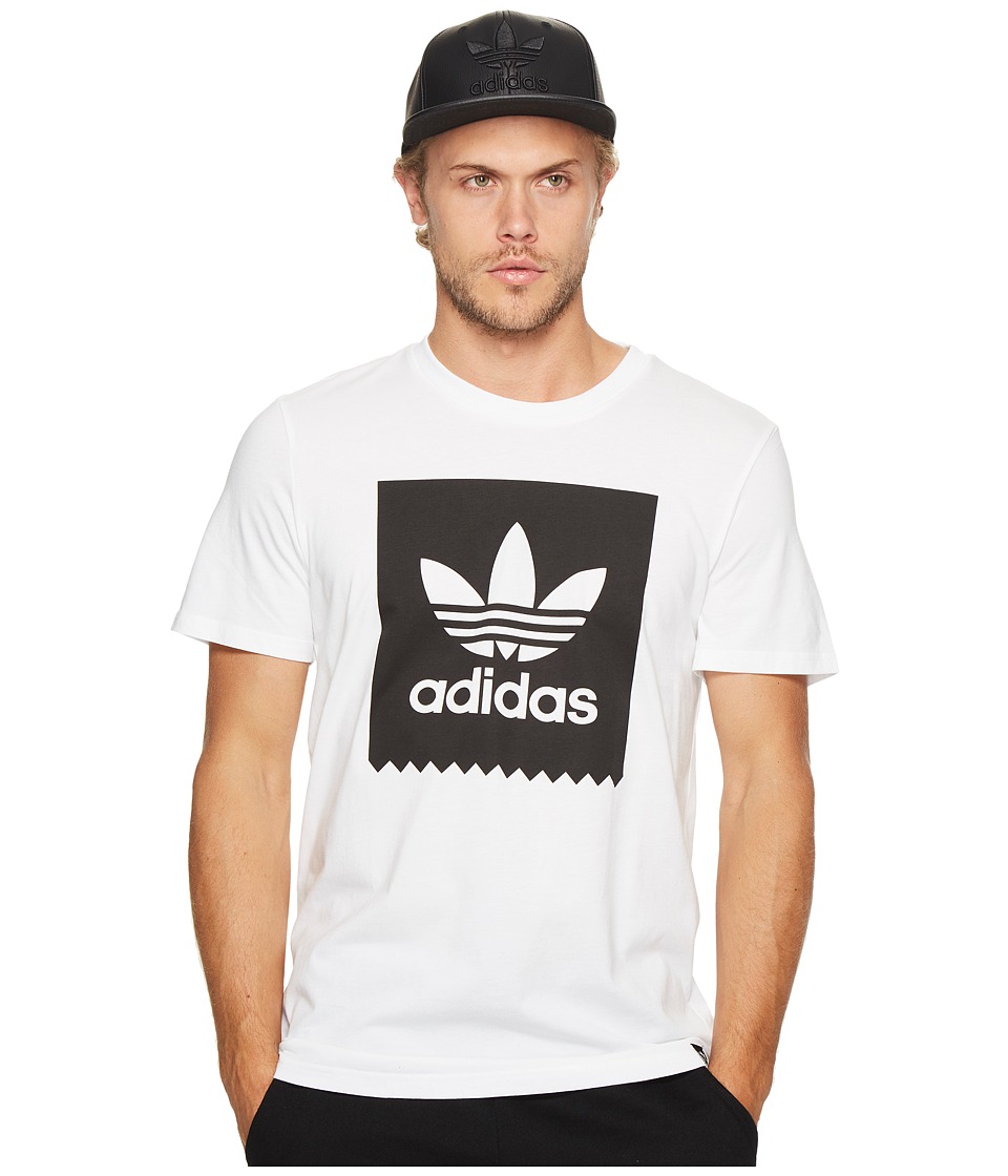 adidas Skateboarding Solid Blackbird Tee (White) Men