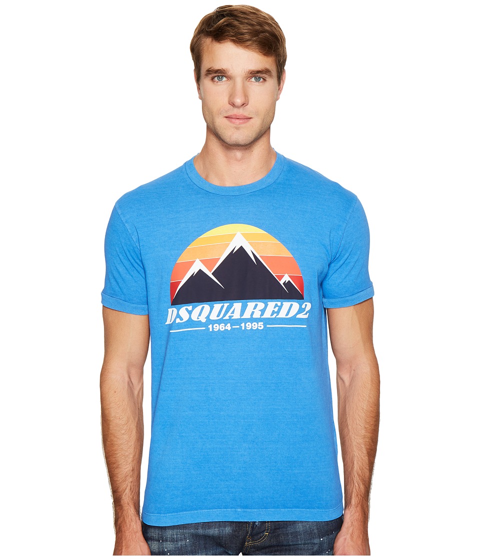 DSQUARED2 Mountain Print T-Shirt (Bluette) Men