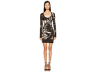 Long Sleeve Tulip Heaven Print Jersey Dress