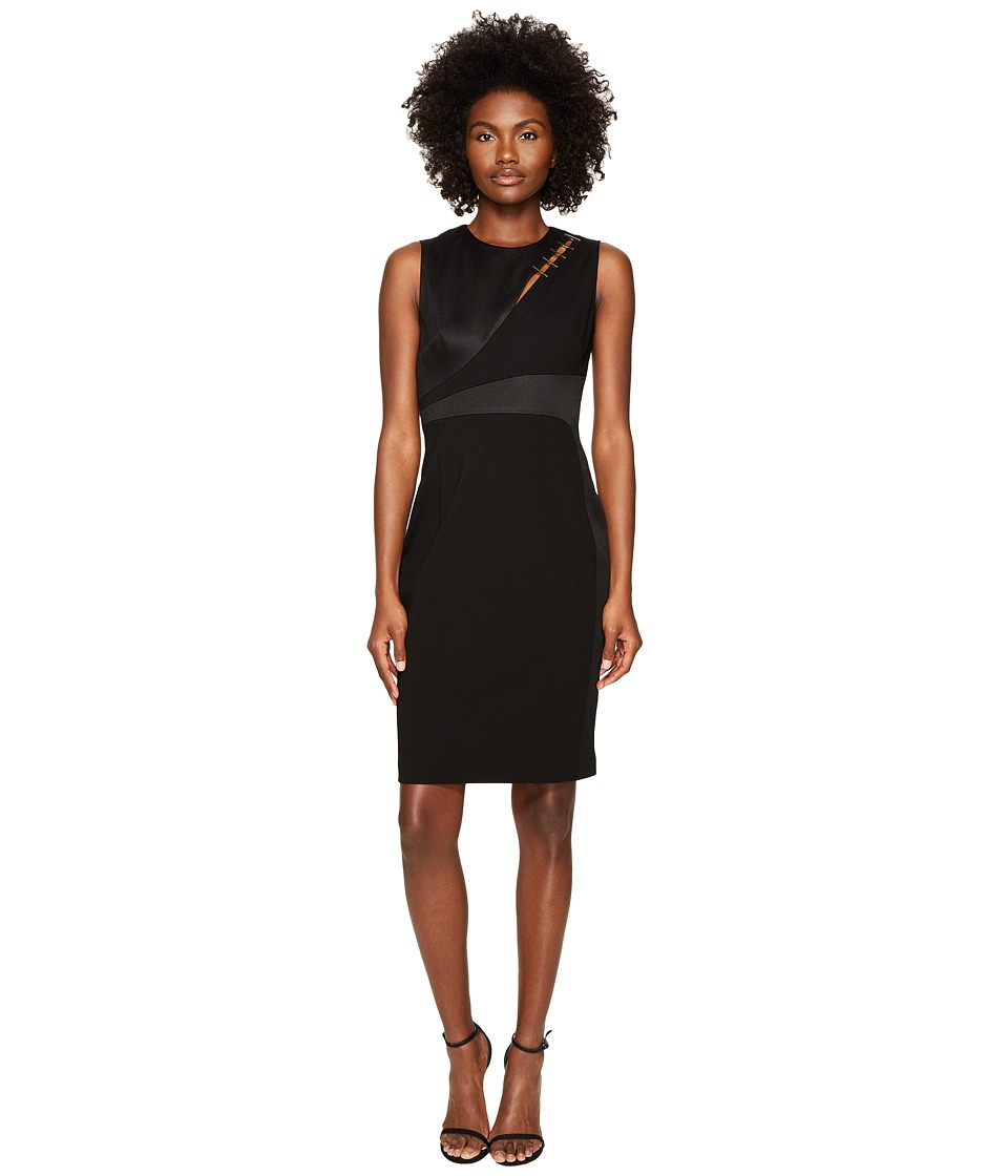 Versace Collection Sleeveless Jersey Dress (Nero) Women