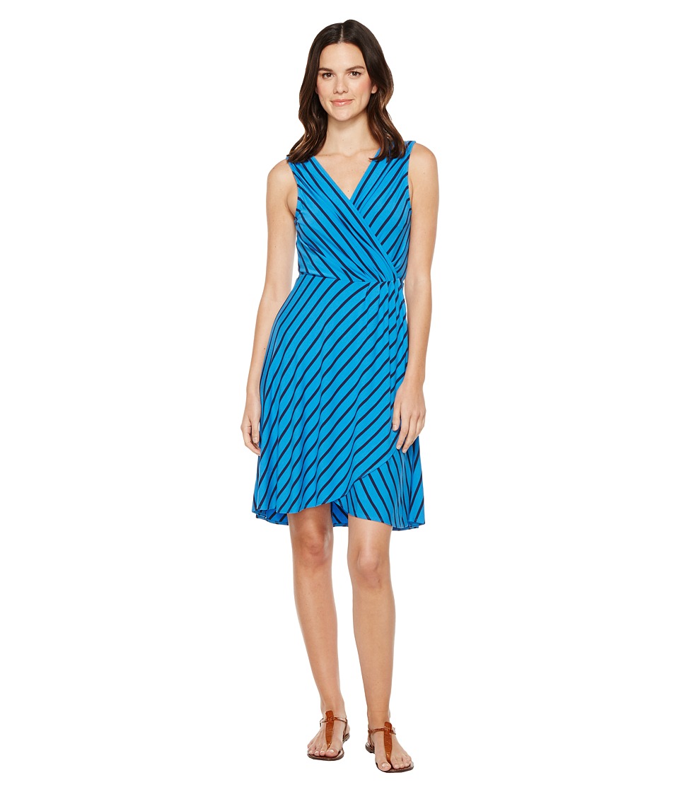 Tommy Bahama Portside Stripe Short Dress (Download Blue) Women