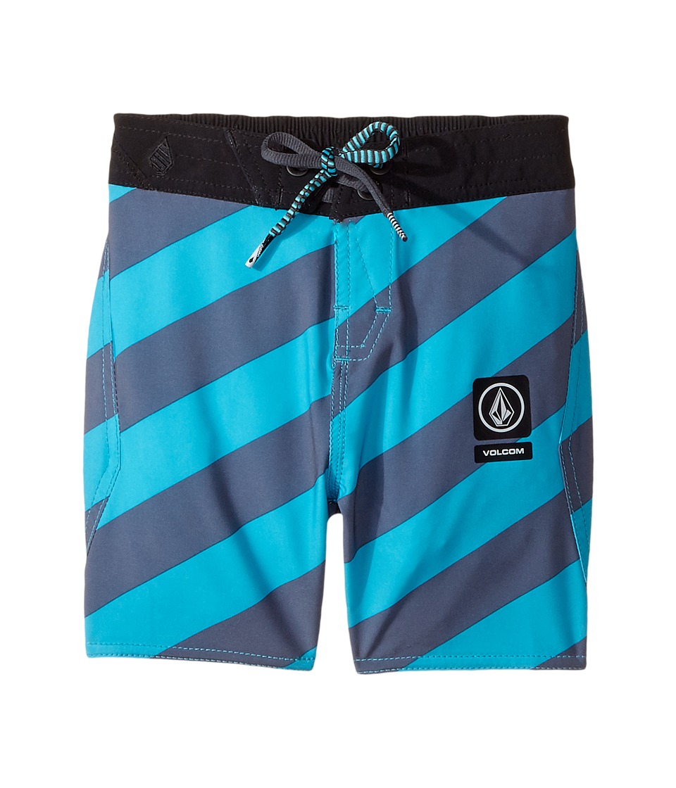 Volcom Kids Stripey Half Stoney Boardshort (Toddler/Little Kids) (Aqua) Boy