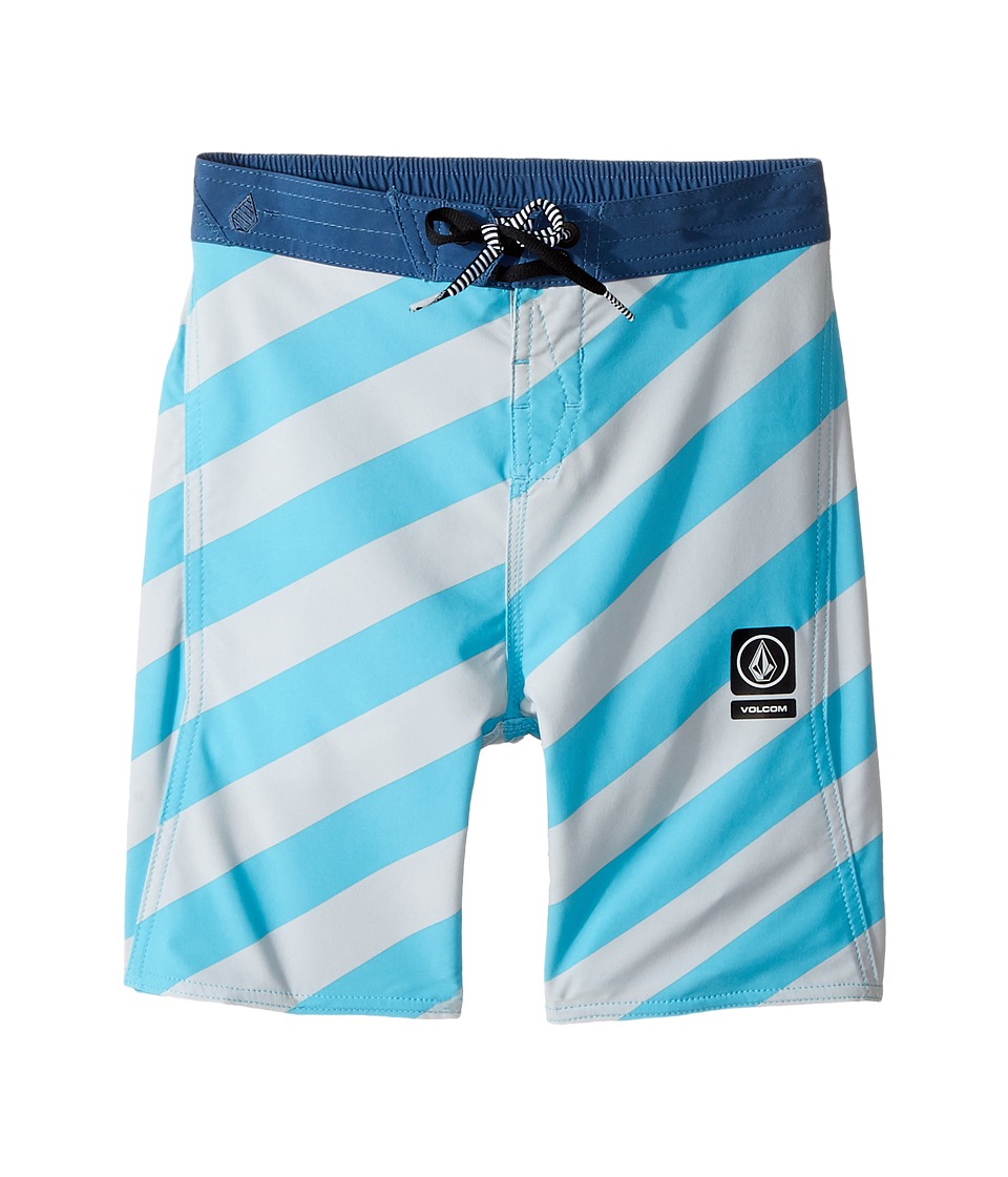 Volcom Kids Stripey Half Stoney Boardshort (Toddler/Little Kids) (Dusty Aqua) Boy