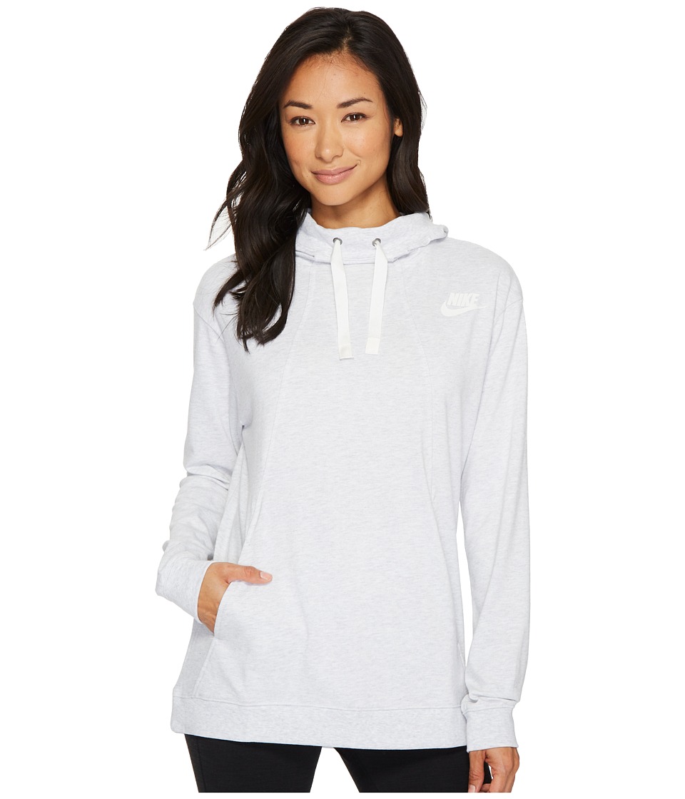 Nike Sportswear Gym Classic Pullover Hoodie (Birch Heather/Sail) Women