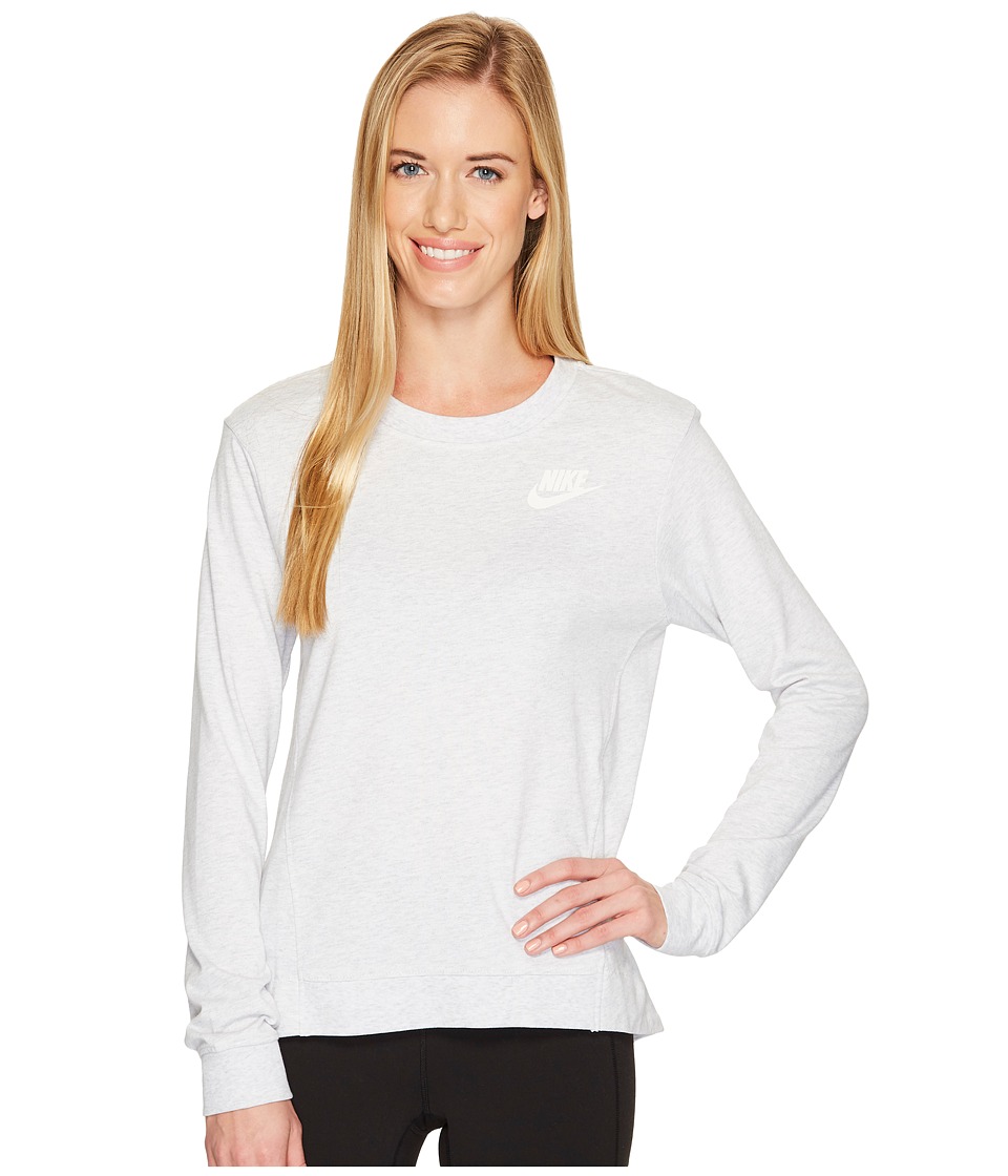 Nike Sportswear Gym Classic Crew (Birch Heather/Sail) Women