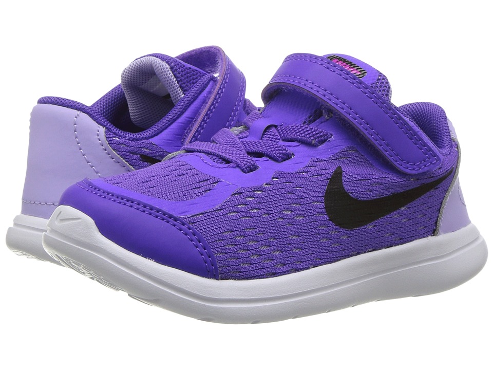 Nike Kids Flex RN 2017 (Infant/Toddler) (Hyper Grape/Black/Purple Agate) Girls Shoes