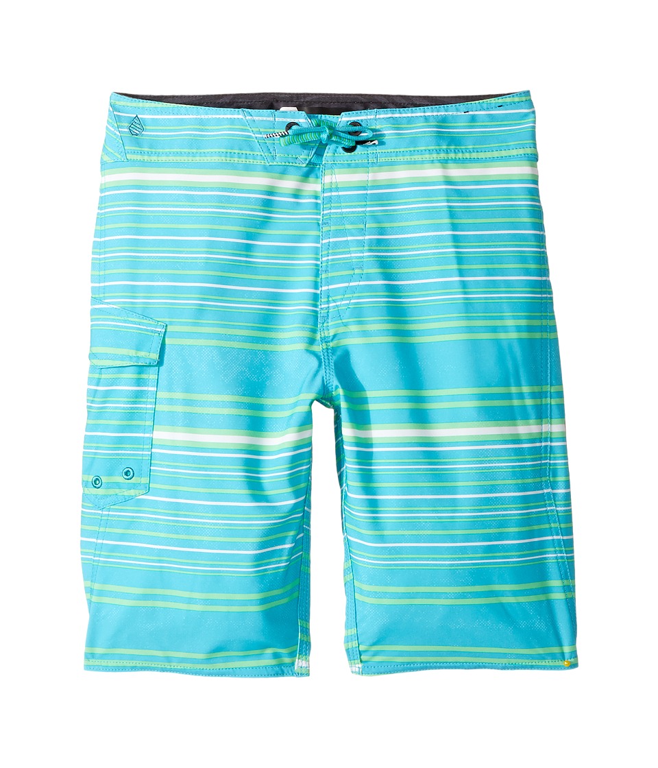 Volcom Kids Magnetic Liney Mod Boardshort (Big Kids) (Aqua) Boy