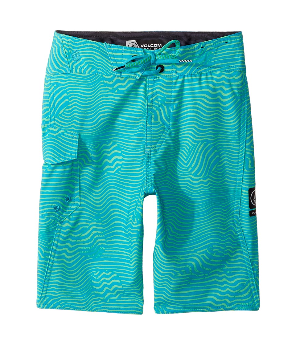 Volcom Kids Magnetic Stone Mod Boardshorts (Big Kids) (Aqua) Boy
