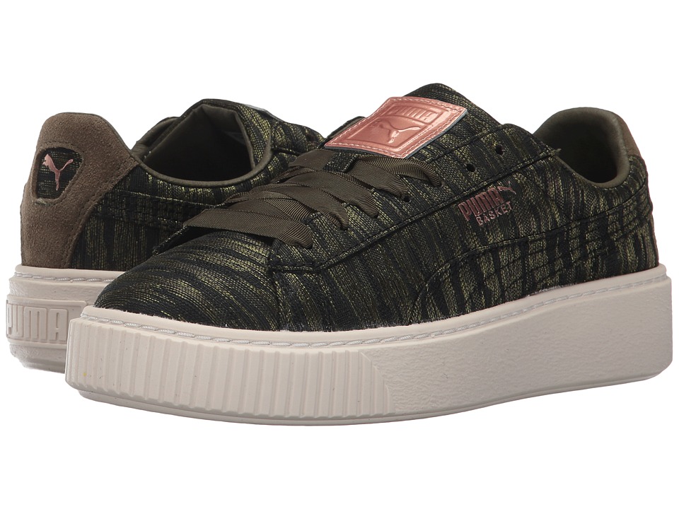 PUMA Basket Platform VR (Olive Night/Olive Night) Women