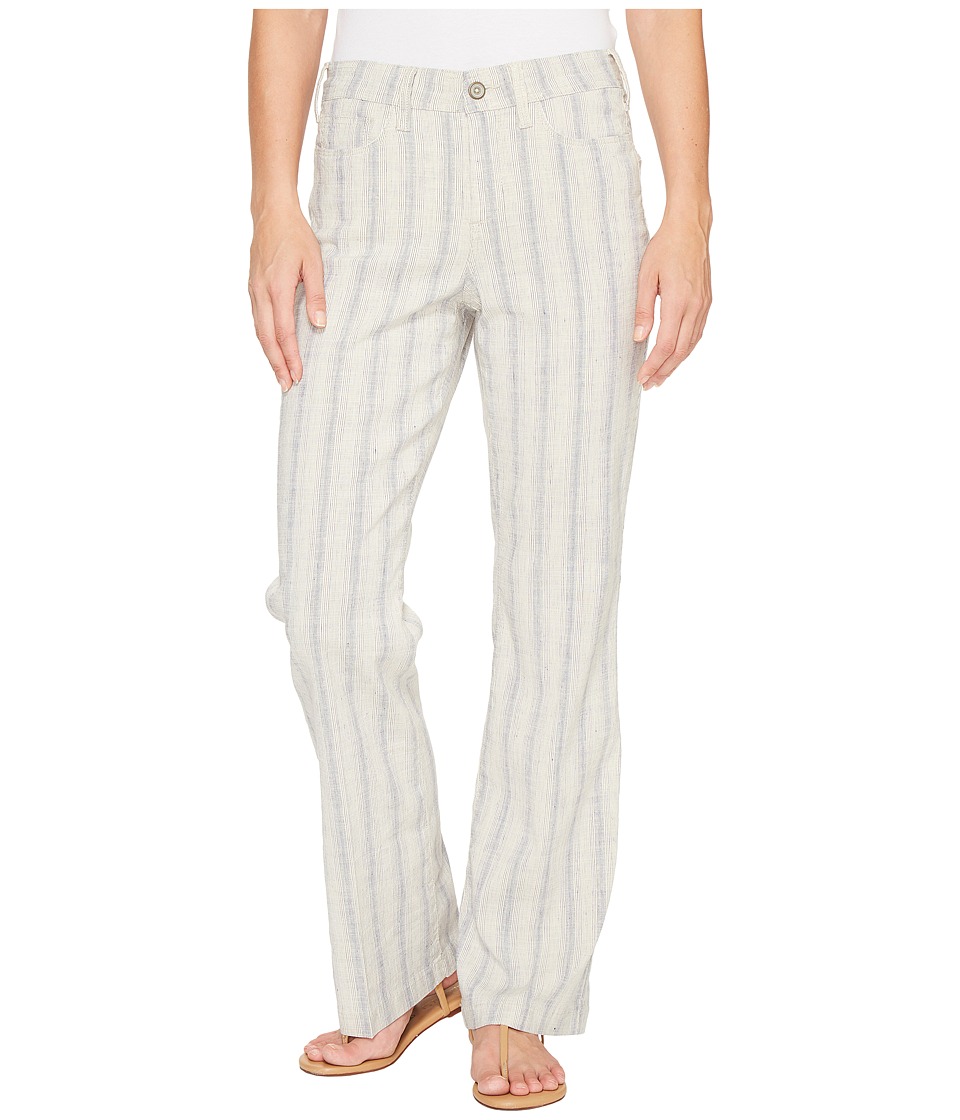 NYDJ Wylie Trouser in Striped Linen (Cap D Antibes Indigo Natural) Women