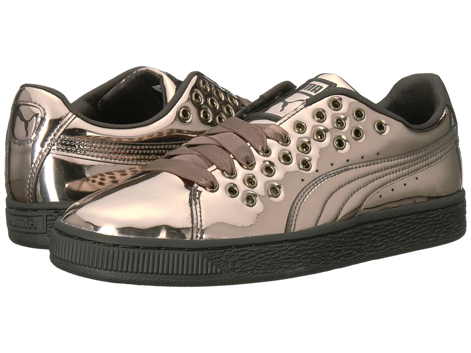 PUMA Basket XL Lace Metallic (Puma Black/Puma Black) Women