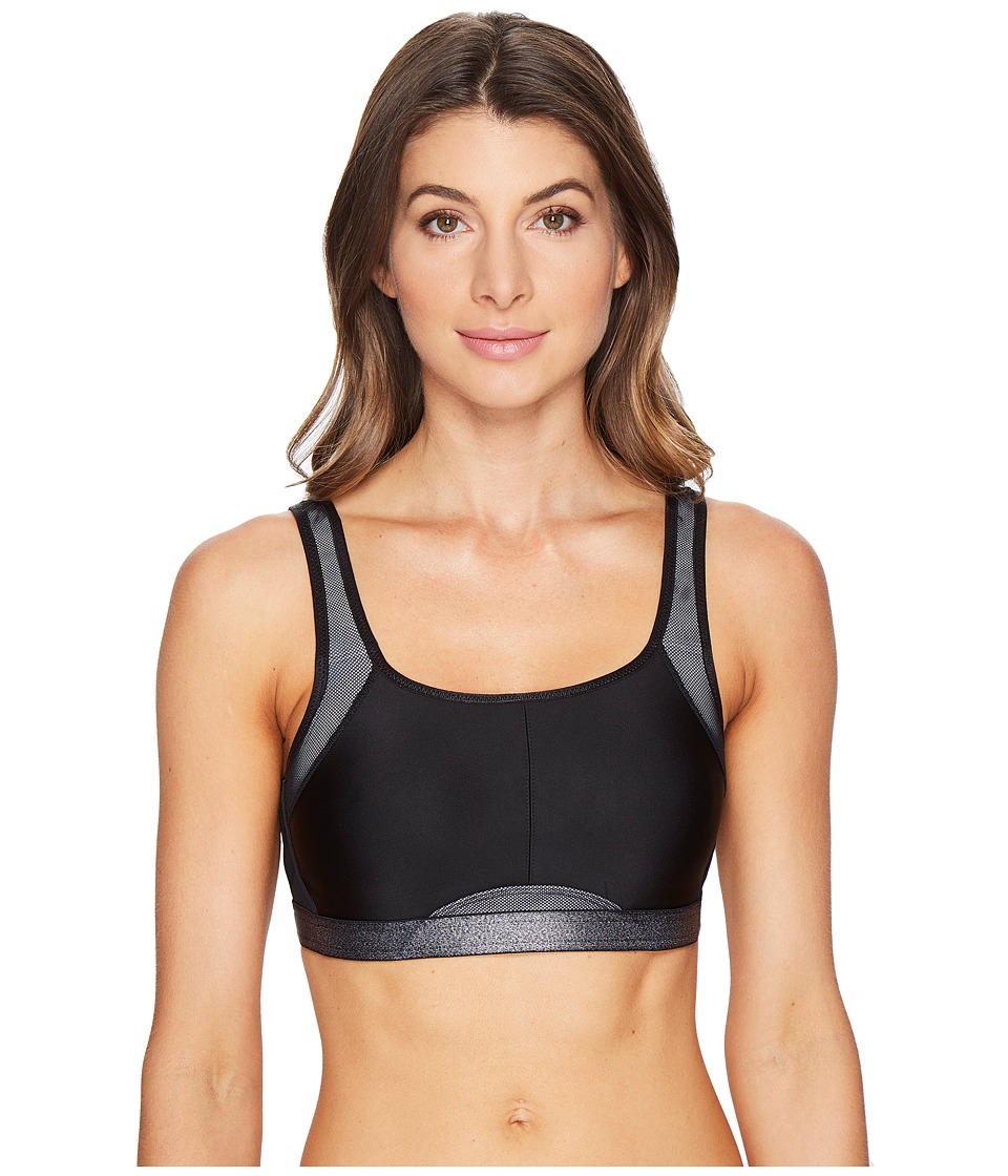 Wacoal Sport Wire Free Bra 852218 (Black/Gray) Women