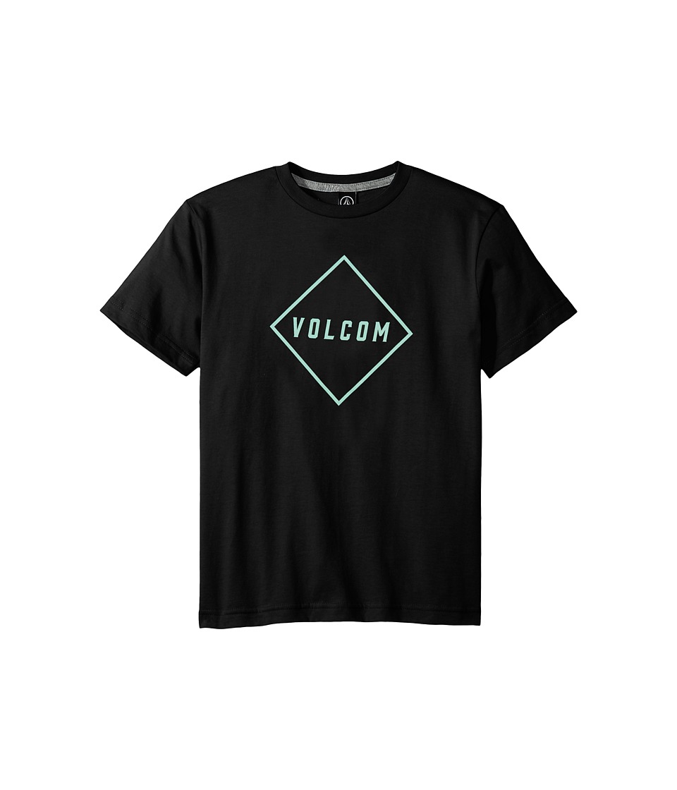 Volcom Kids Pitcher Short Sleeve Tee (Big Kids) (Black) Boy
