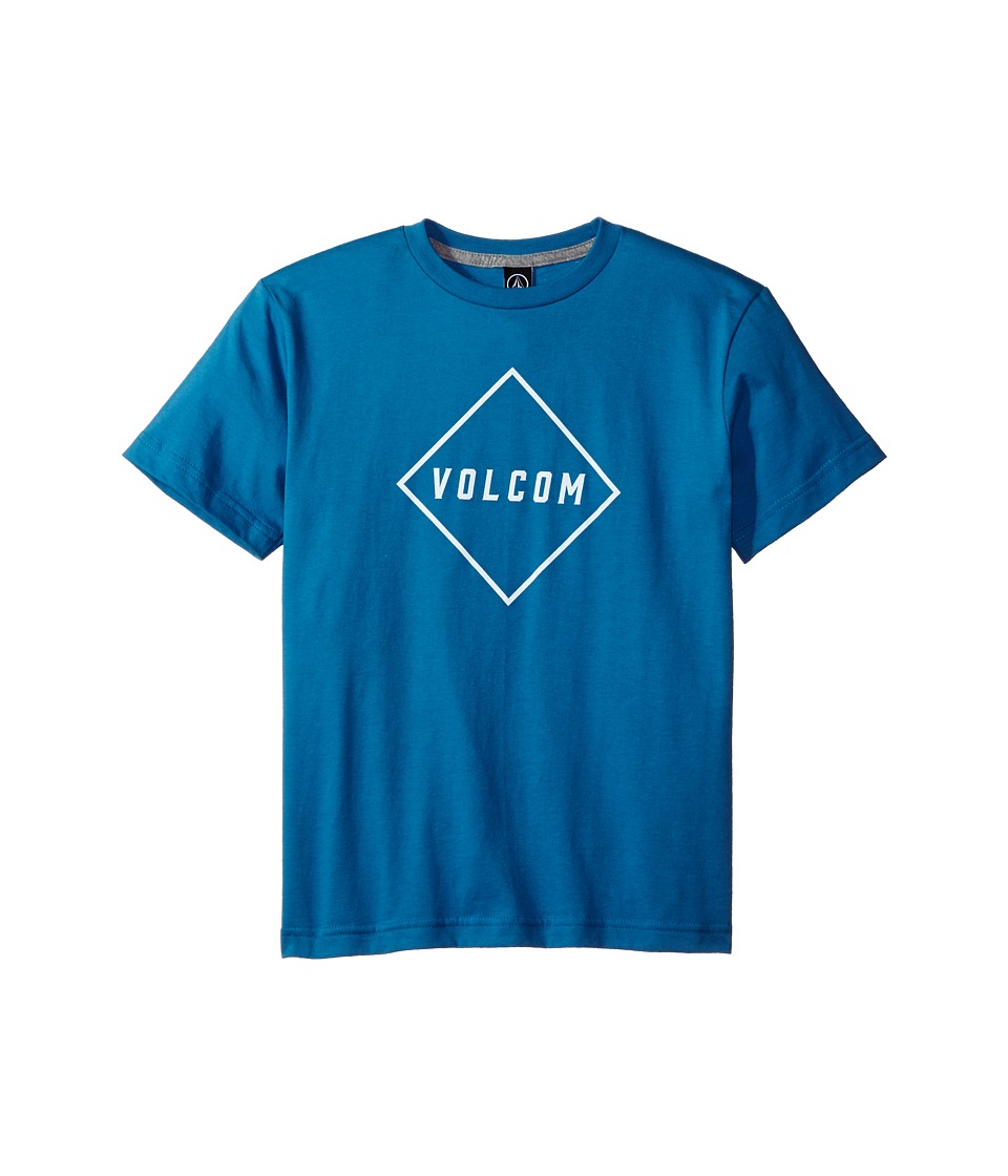 Volcom Kids Pitcher Short Sleeve Tee (Big Kids) (Deep Water) Boy