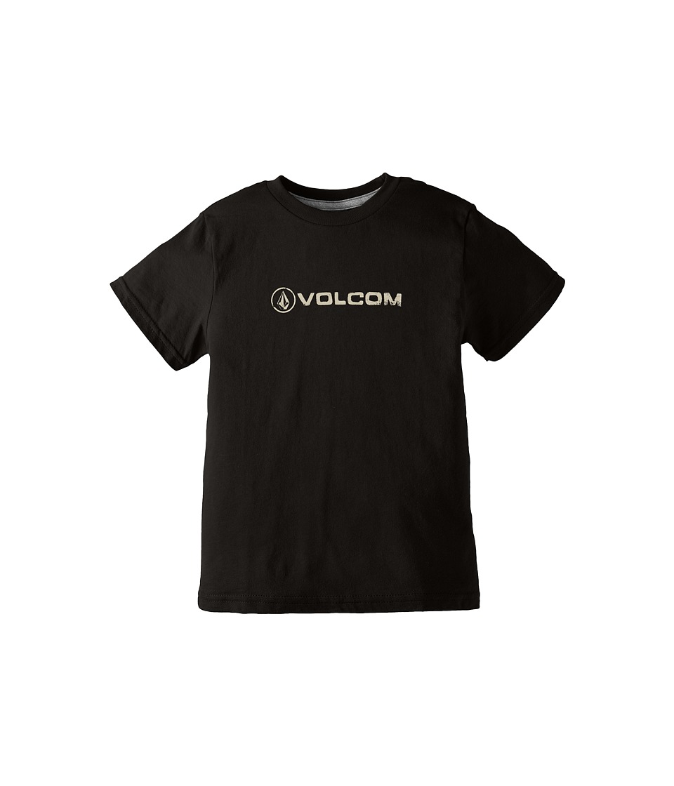 Volcom Kids Lino Euro Short Sleeve Tee (Toddler/Little Kids) (Black) Boy