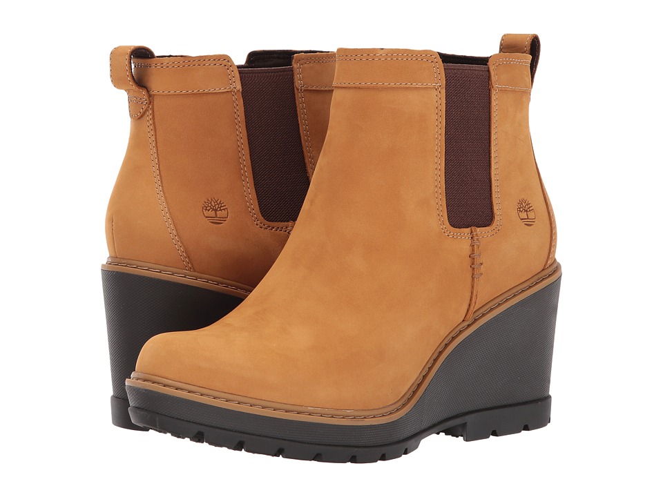 Timberland Kellis Double Gore Chelsea Boot (Wheat Nubuck) Women