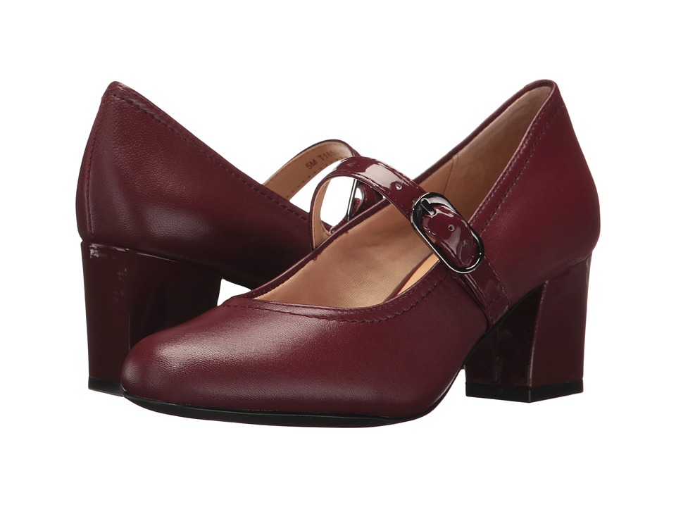 Trotters Candice (Dark Red Smooth Leather/Patent) High Heels