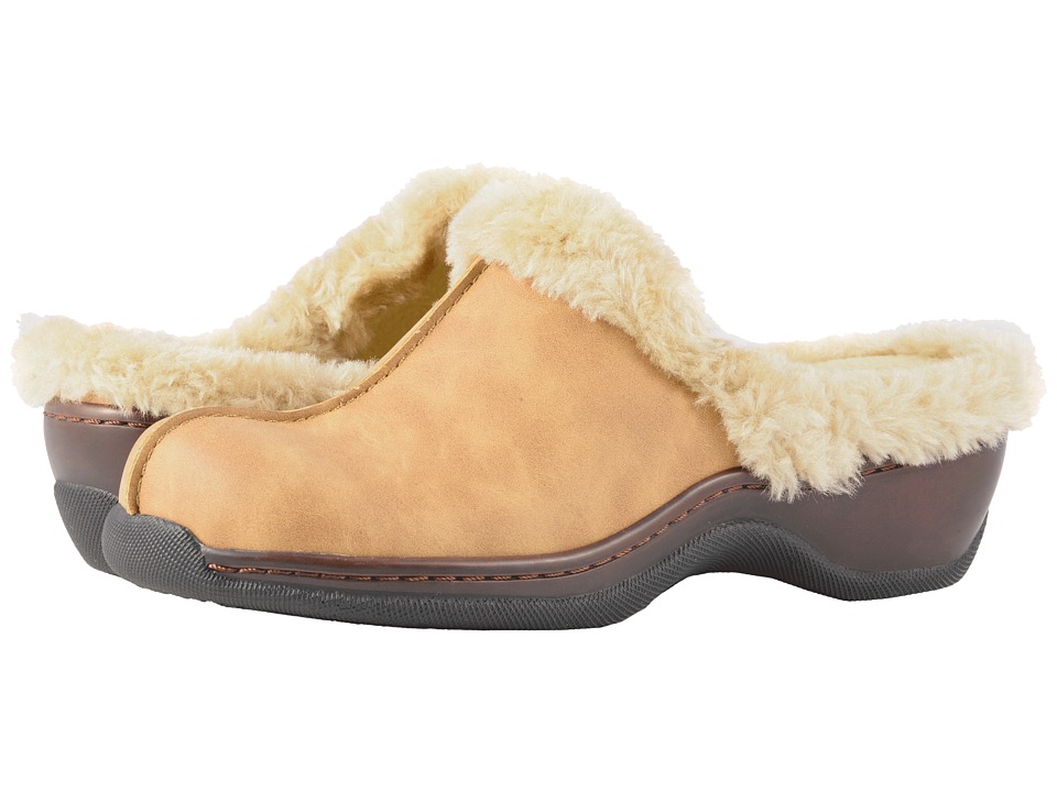 SoftWalk Abigail (Chestnut/Natural Soft Nubuck PU/Faux Fur) Women