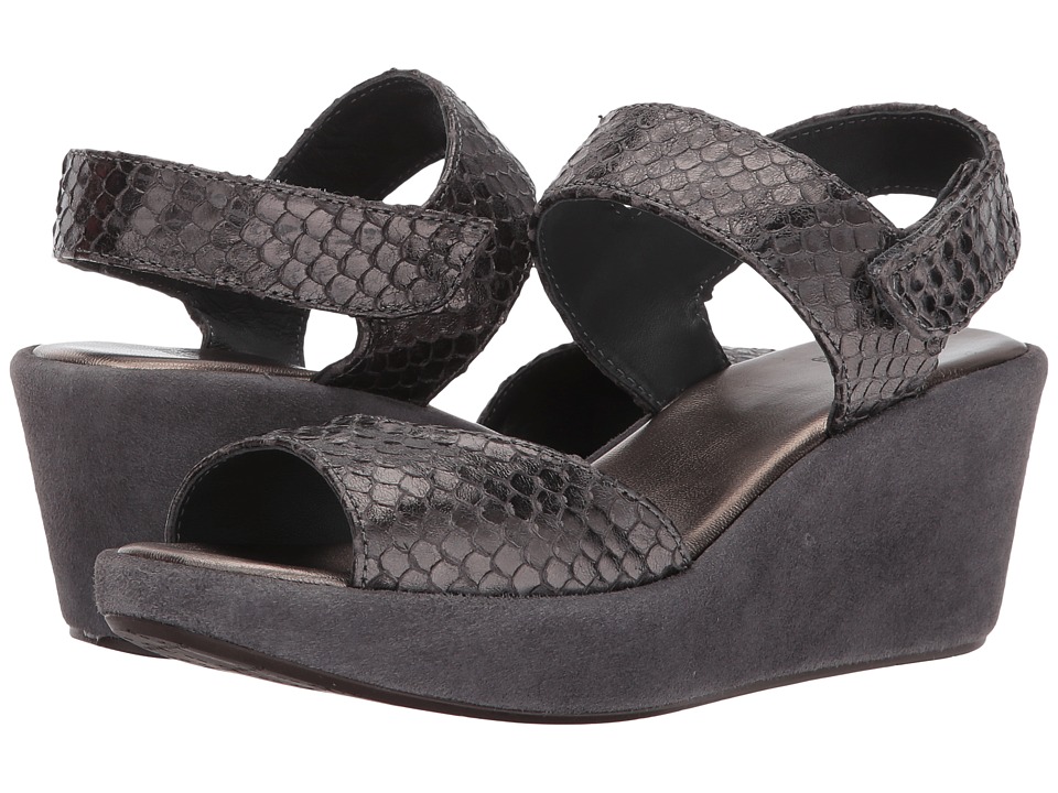 Johnston & Murphy Deanna (Pewter Snake Print Leather) Women