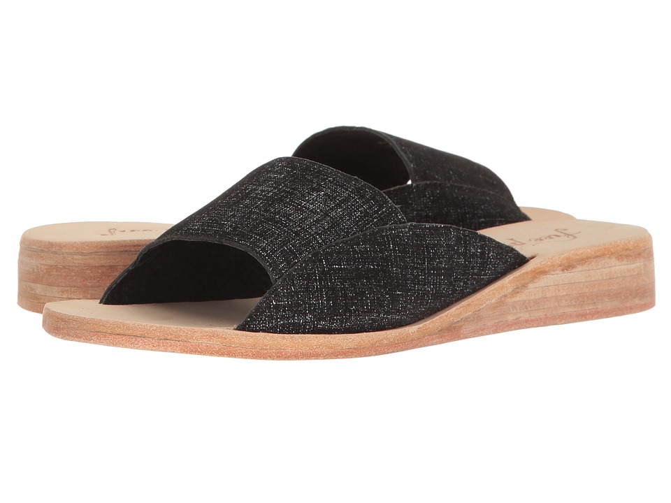 Free People Daybird Mini Wedge (Black) Women