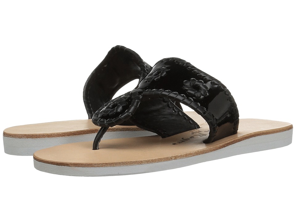 Jack Rogers Boating Jacks (Black/Black) Women