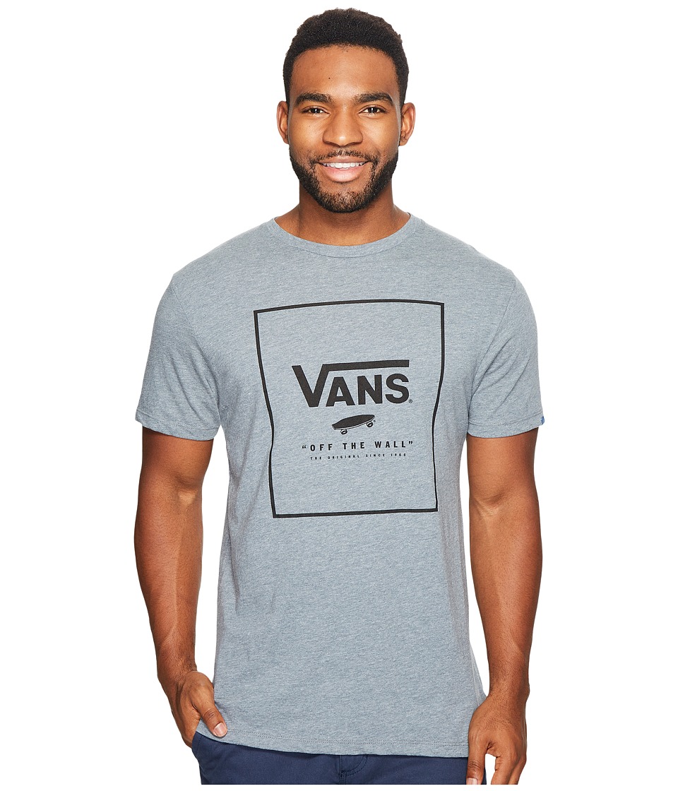 Vans Print Box Tee (Heather Grey/Black) Men