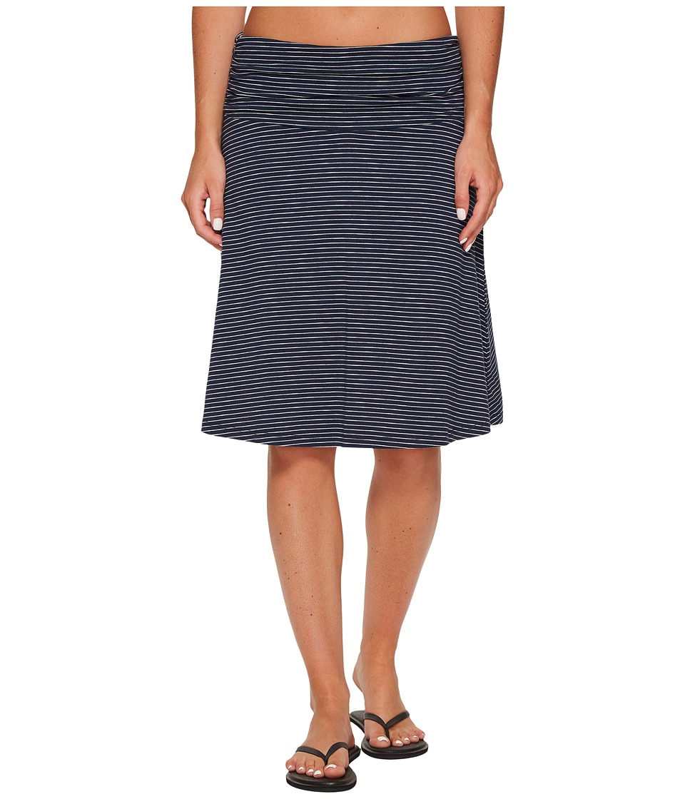 Toad&Co Chaka Skirt (Deep Navy Thin Stripe) Women