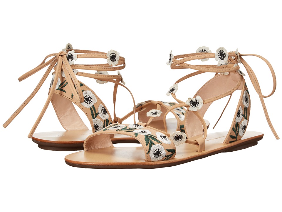 Loeffler Randall Fleura (Wheat/Anemone Embroidered Vachetta) Women