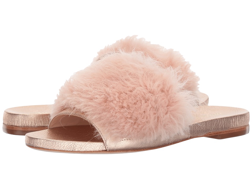 Loeffler Randall Domino (Pale Pink Shearling/Rose Gold) Women