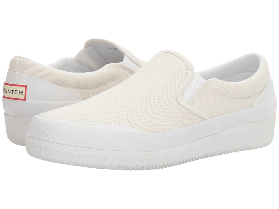 Hunter Original Canvas Plimsoll (White) Women