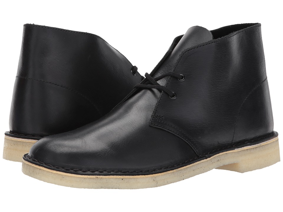 Clarks Desert Boot (Black Leather 2) Men