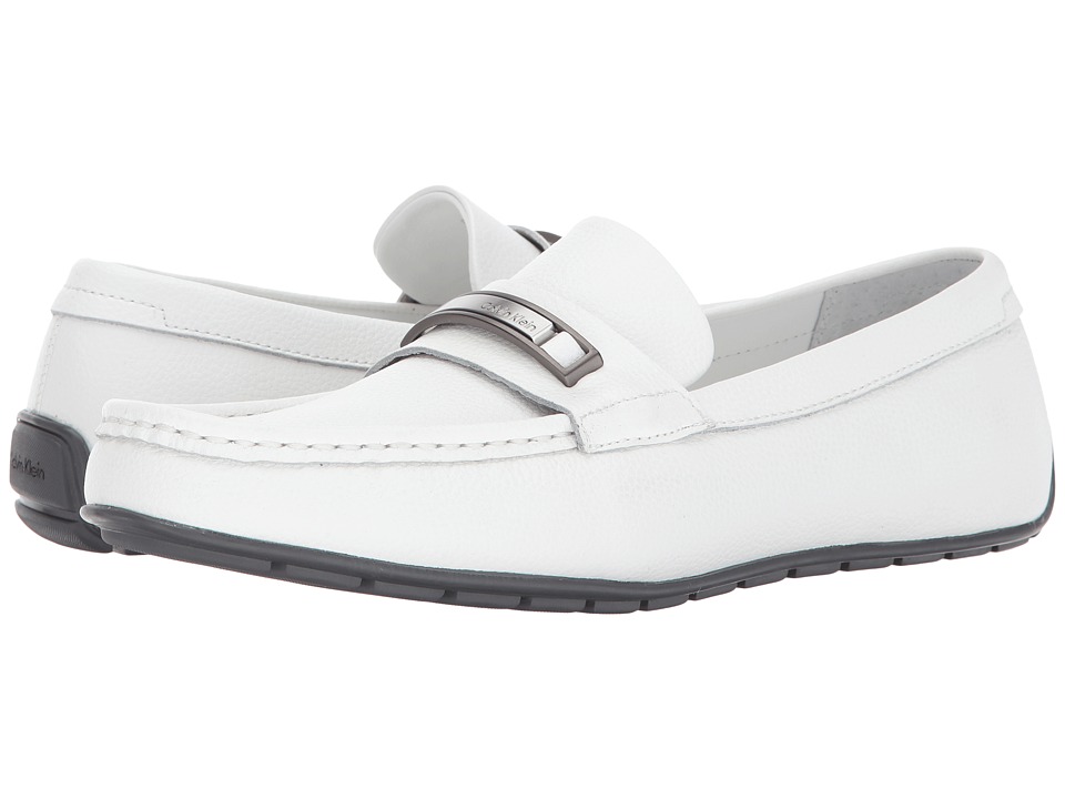 Calvin Klein Irving (White Tumbled Leather) Men