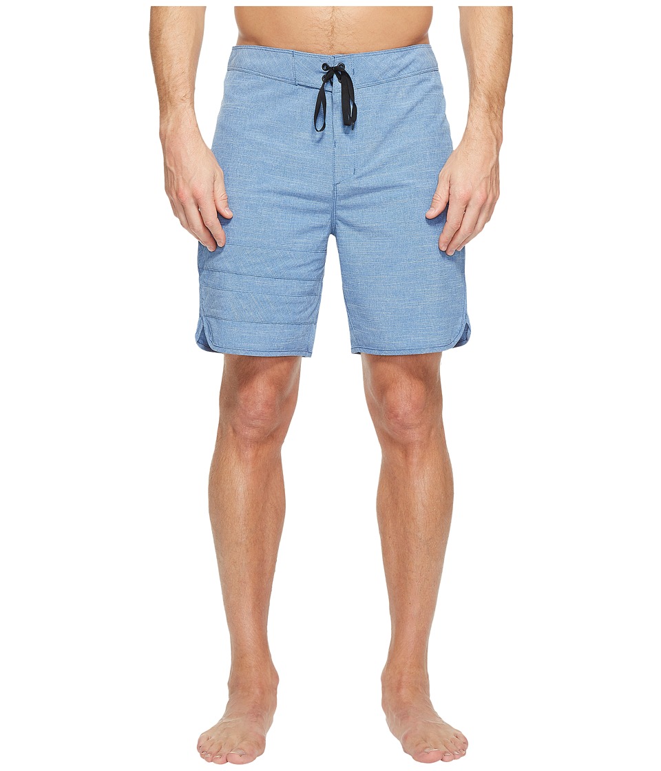 Hurley Phantom Block Party Slub 18 Boardshorts (Gym Blue) Men